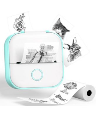 Mini Sticker Printer, Portable Inkless Thermal Printer with Bluetooth