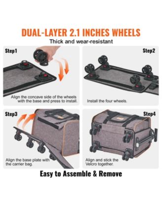 Airline-Approved Rolling Pet Carrier, Holds up to 22 lbs