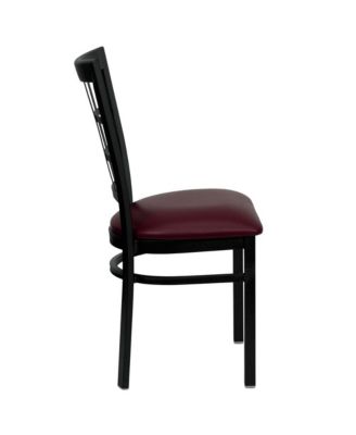 Window Back Metal Restaurant Dining Chair
