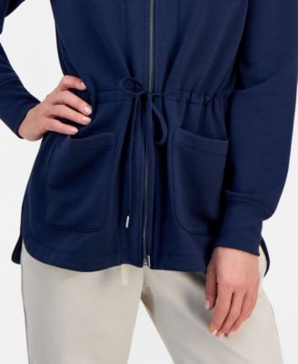 Petite Lux Soft Fleece Anorak Knit Jacket