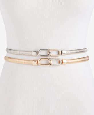 Stretch Cobra Crystal Buckle Belt