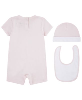 Baby Boys' or Girls' Jumpman Romper, Hat and Bib, 3-Piece Set
