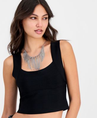 Women's Karmen Mirage Back-Cutout Cropped Tank Top