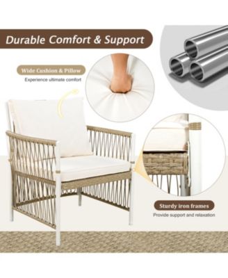 5-Piece Extendable Wooden Patio Dining Set