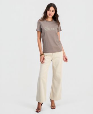 Women's 3D Script Logo Short-Sleeve T-Shirt