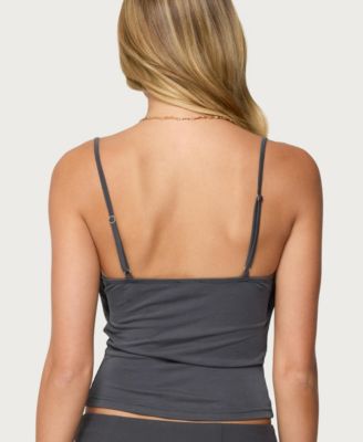Women's Layered Bandeau Cowl Neck Top