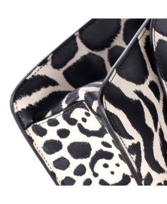 Medium Gancini Turnlock Flap Bag Printed Leather