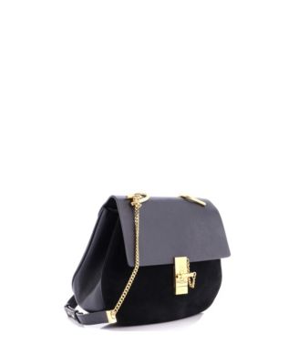 Medium Drew Crossbody Bag Leather and Suede