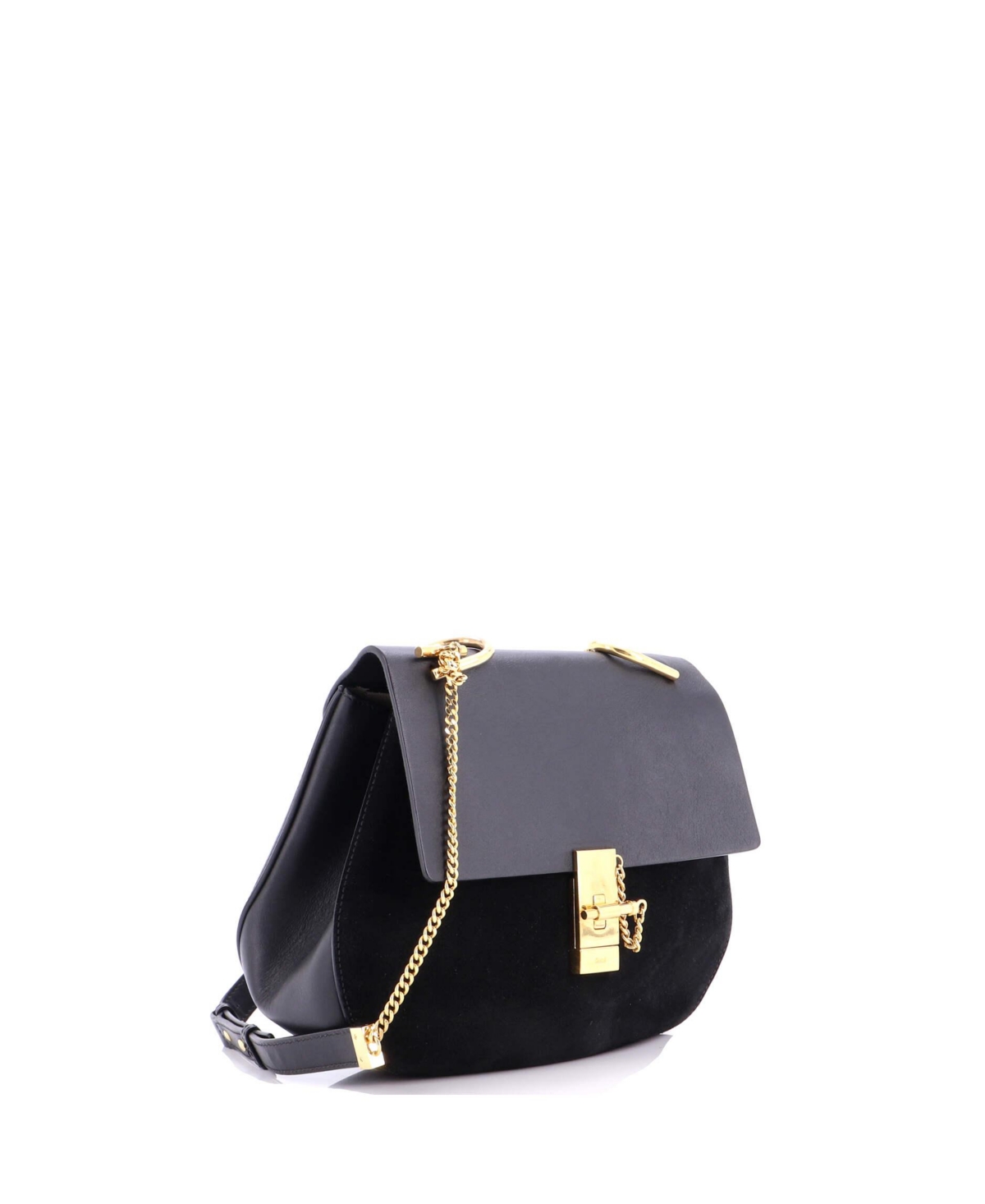 Pre-Owned Chloe Medium Drew Crossbody Bag Leather and Suede