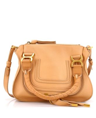Small Marcie Satchel Leather