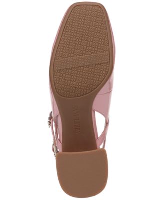 Women's Grace Block Heel Slingback Mary Jane Pumps