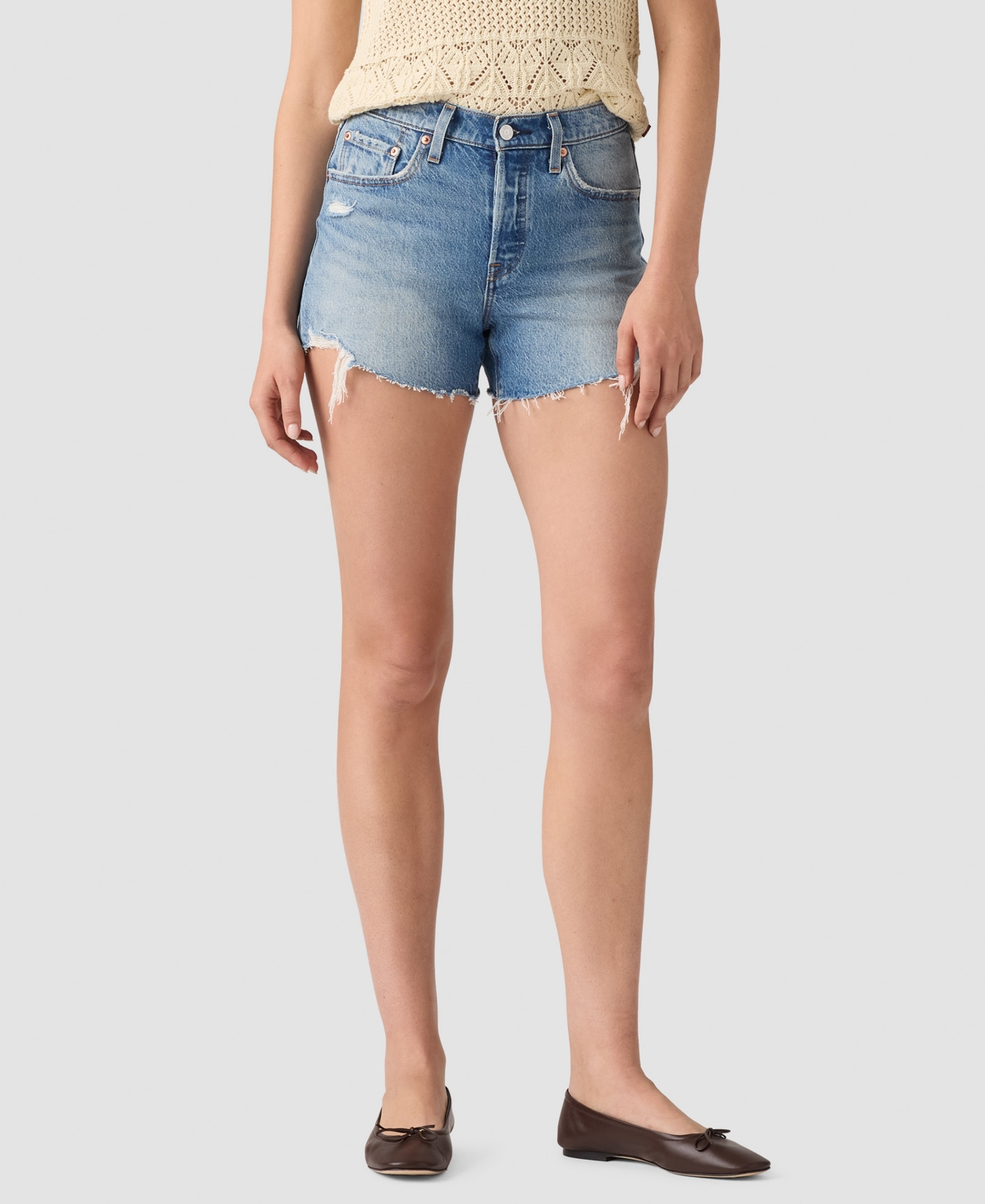 Levi's Juniors' 501 High-Rise Curve Shorts