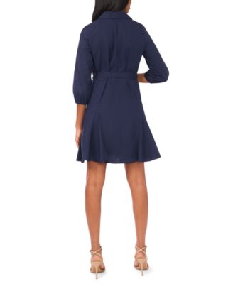 Women's Tie Waist Shirt Dress