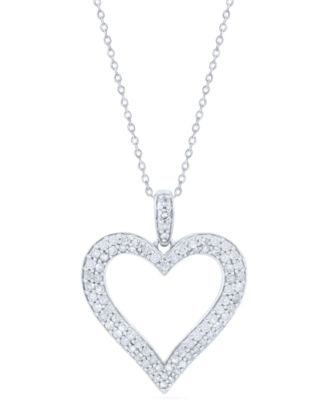 Diamond (1/2 ct. t.w.) Pendant Necklace in Sterling Silver