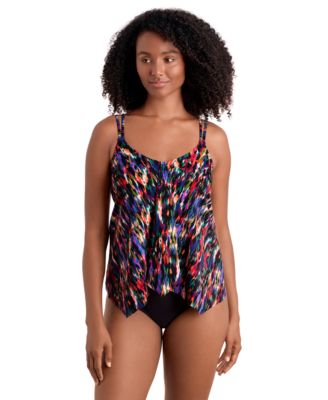 Women's Handkerchief Hem Pull-On Tankini Top