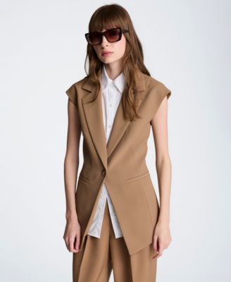 Women's Luxe Twill Sleeveless Vest