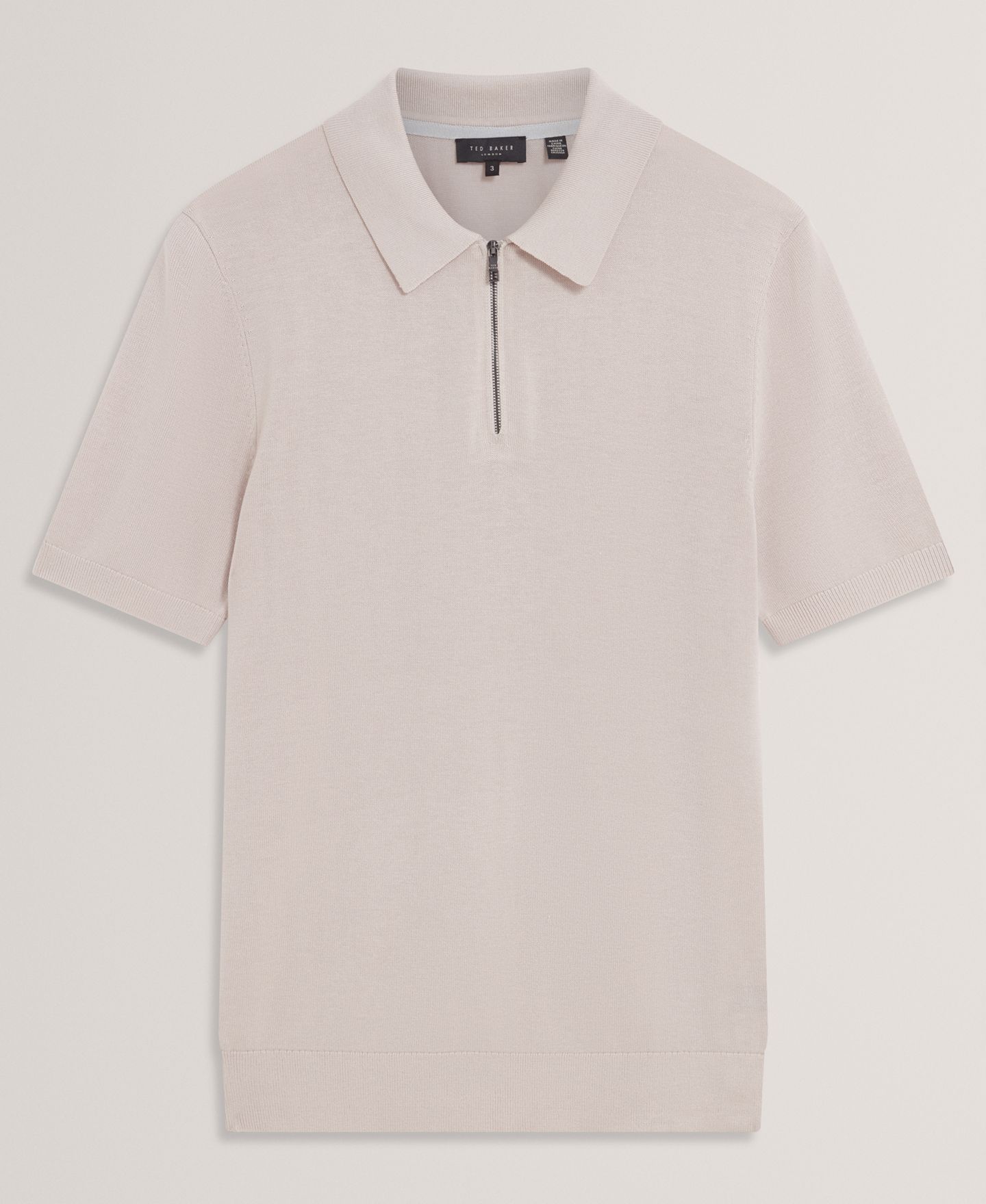 Мужское поло Ted Baker Slim-Fit Polo Shirt, цвет: Экрю — фото 6