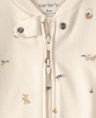 Baby Boys' or Baby Girls' Easter Bunny Sleep and Play Long-Sleeve Footed Coverall