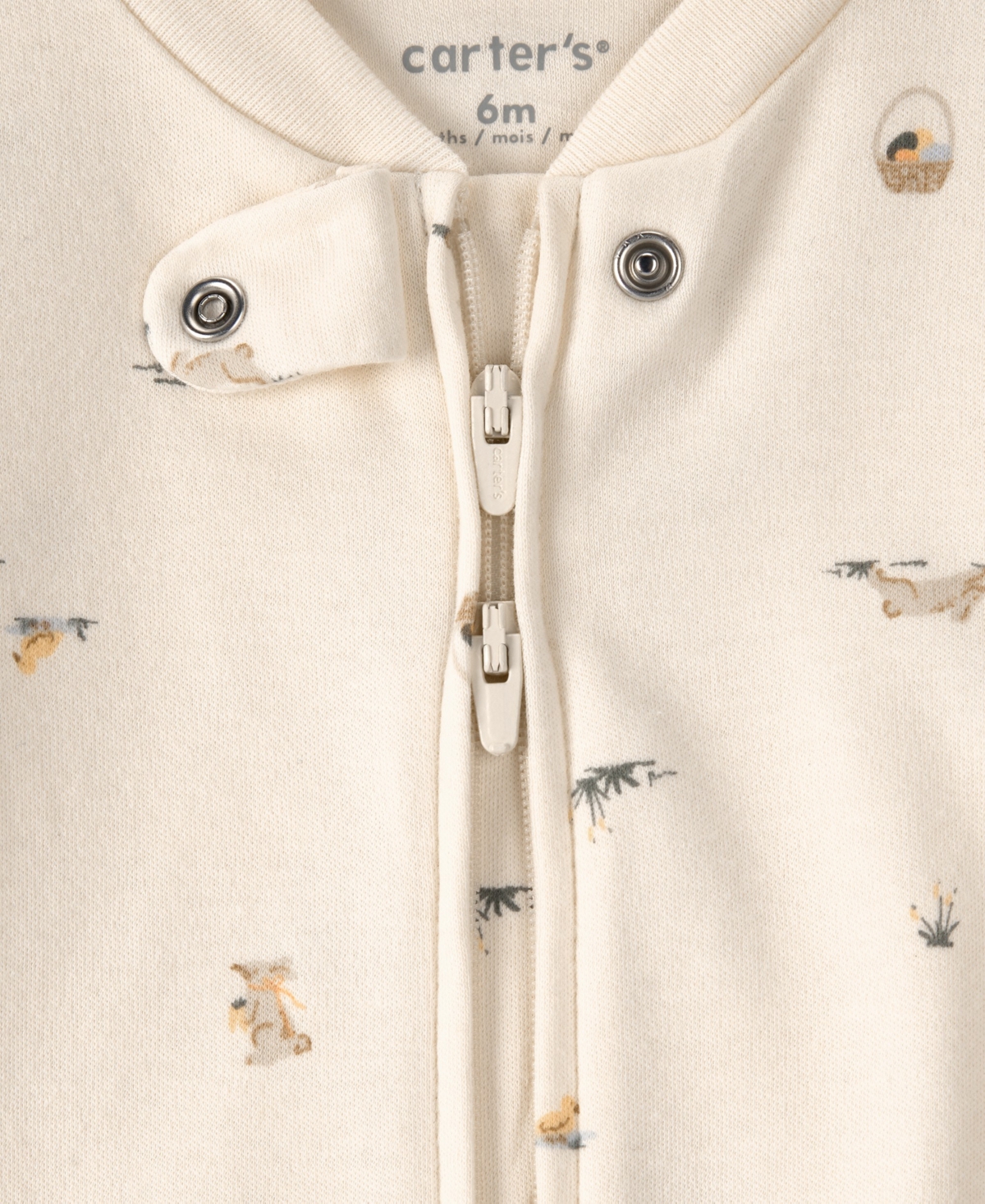 Carter's Baby Boys' or Girls' Easter Bunny Sleep and Play Long-Sleeve Footed Coverall