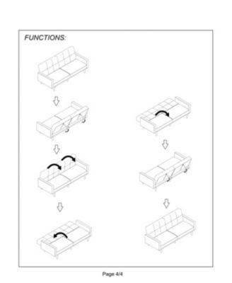 Transitional Navy Sofa with Tufted Cushion