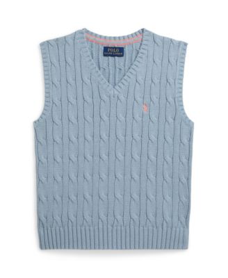 Boys' 2-7 Cable-Knit Cotton Sweater Vest