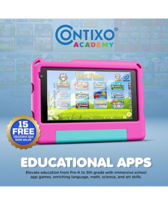 7" A7 Educational Kids Tablet with Epic! and Lingokids 32GB with Parental Controls & Kid-Proof Case