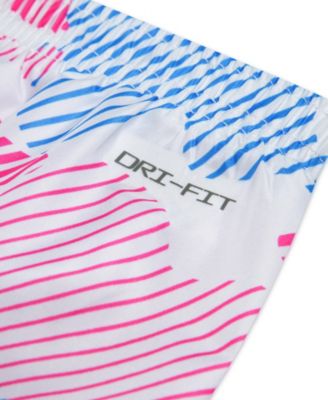 Girls' Toddler 2T-4T Printed Crewneck T-Shirt and Shorts, 2-Piece Set