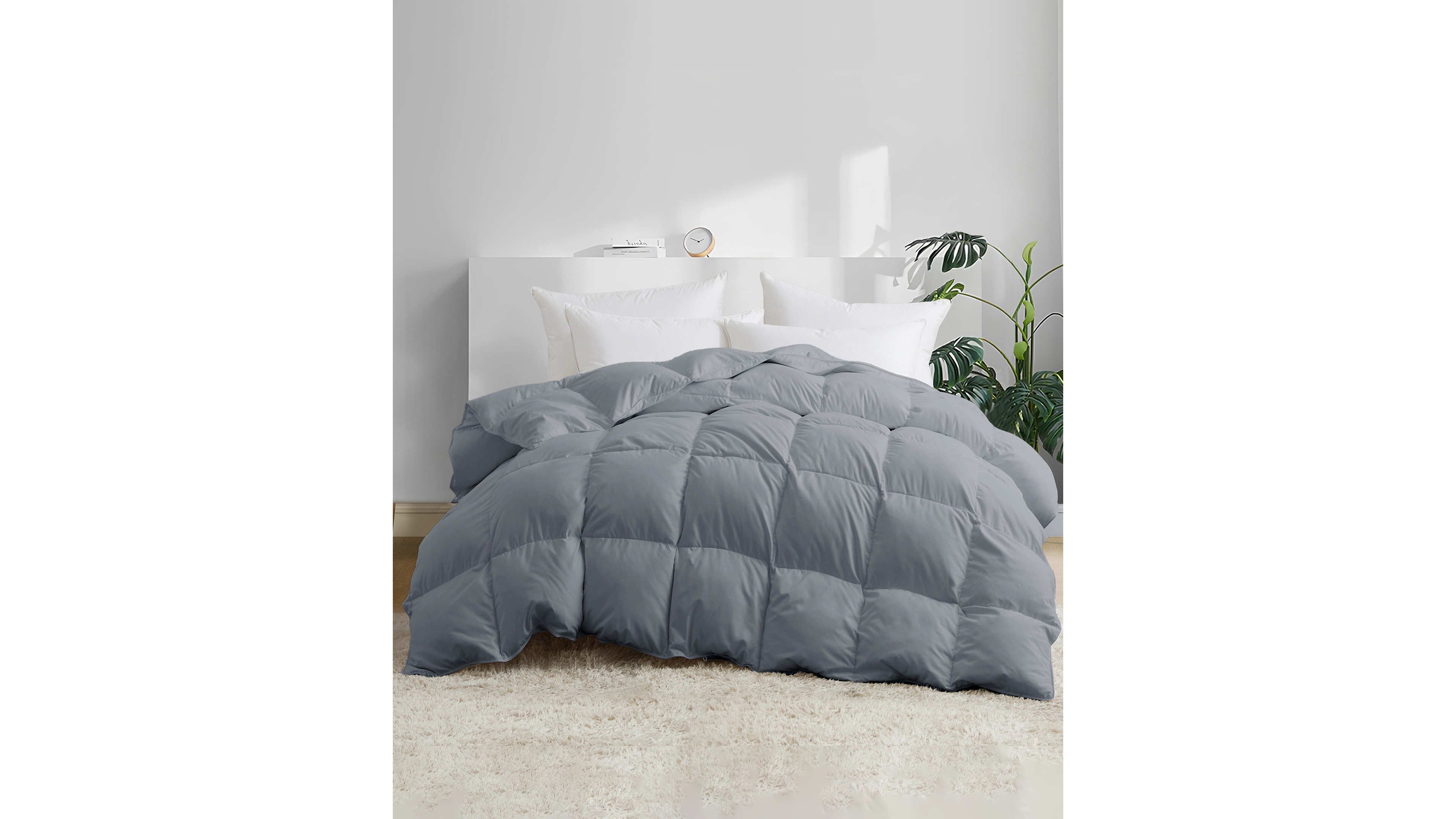 Unikome Heavyweight Goose Down Feather Comforter, California King