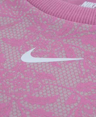 Girls' Toddler 2T-4T Lace It Up Crewneck Top and Shorts, 2-Piece Set