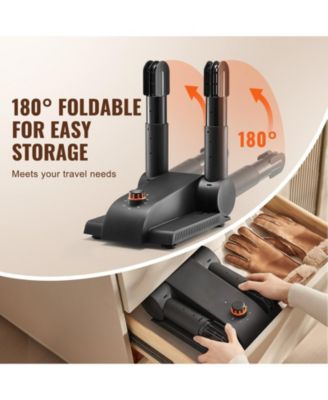 Shoe Dryer, Foldable 2-Tube Boot Dryer w/ Timer, Heated Blower, V0 Flame-Retardant, Portable