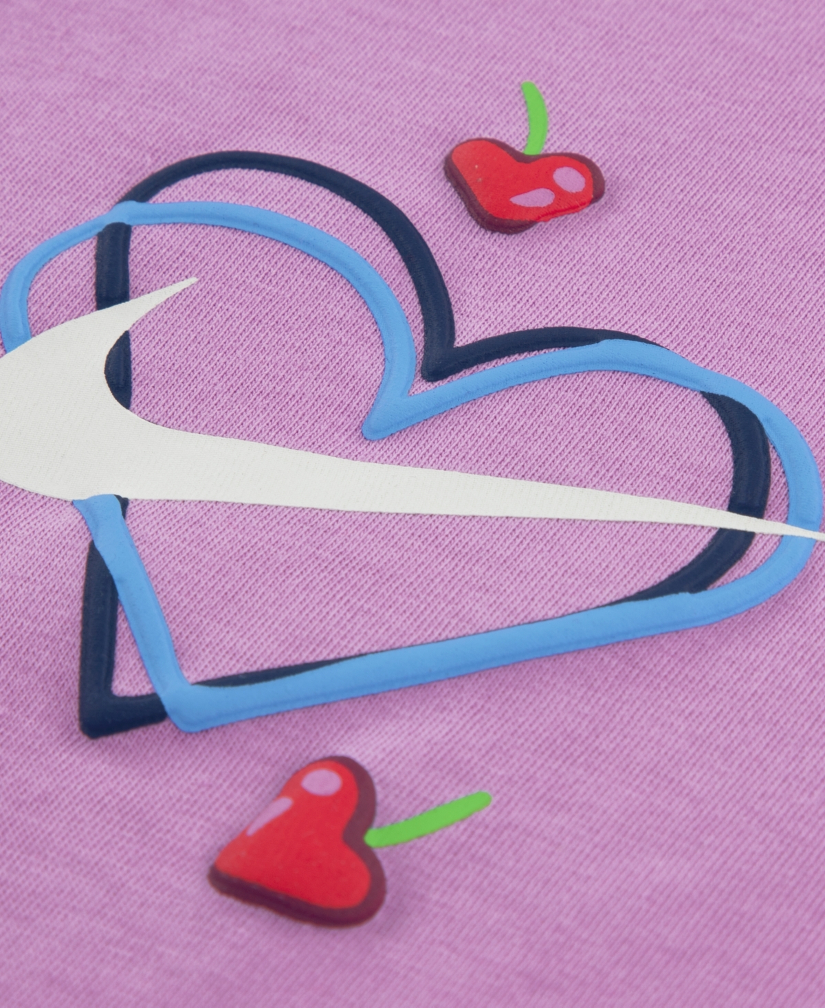 Nike Girls' 4-6X Cherry T-Shirt and Dri-fit Tempo Printed Shorts, 2-Piece Set