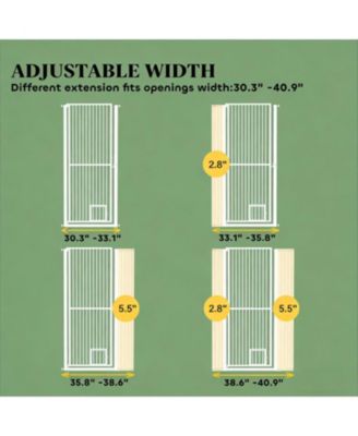 Tall & Extra Wide Heavy Duty Pet Gate for Large Dogs in White