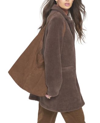 Faux Suede Slouch Bag Totes