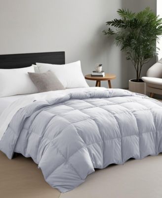 Lightweight Goose Down Feather Fiber Comforter, Twin