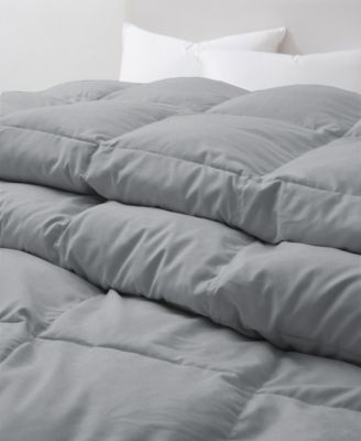All-Season Goose Down Feather Fiber Comforter, Twin