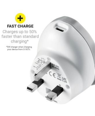 World UK USB-C 25W Travel Adaptor