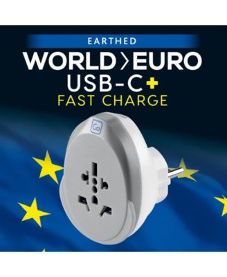 World EU USB-C 25W Travel Adaptor