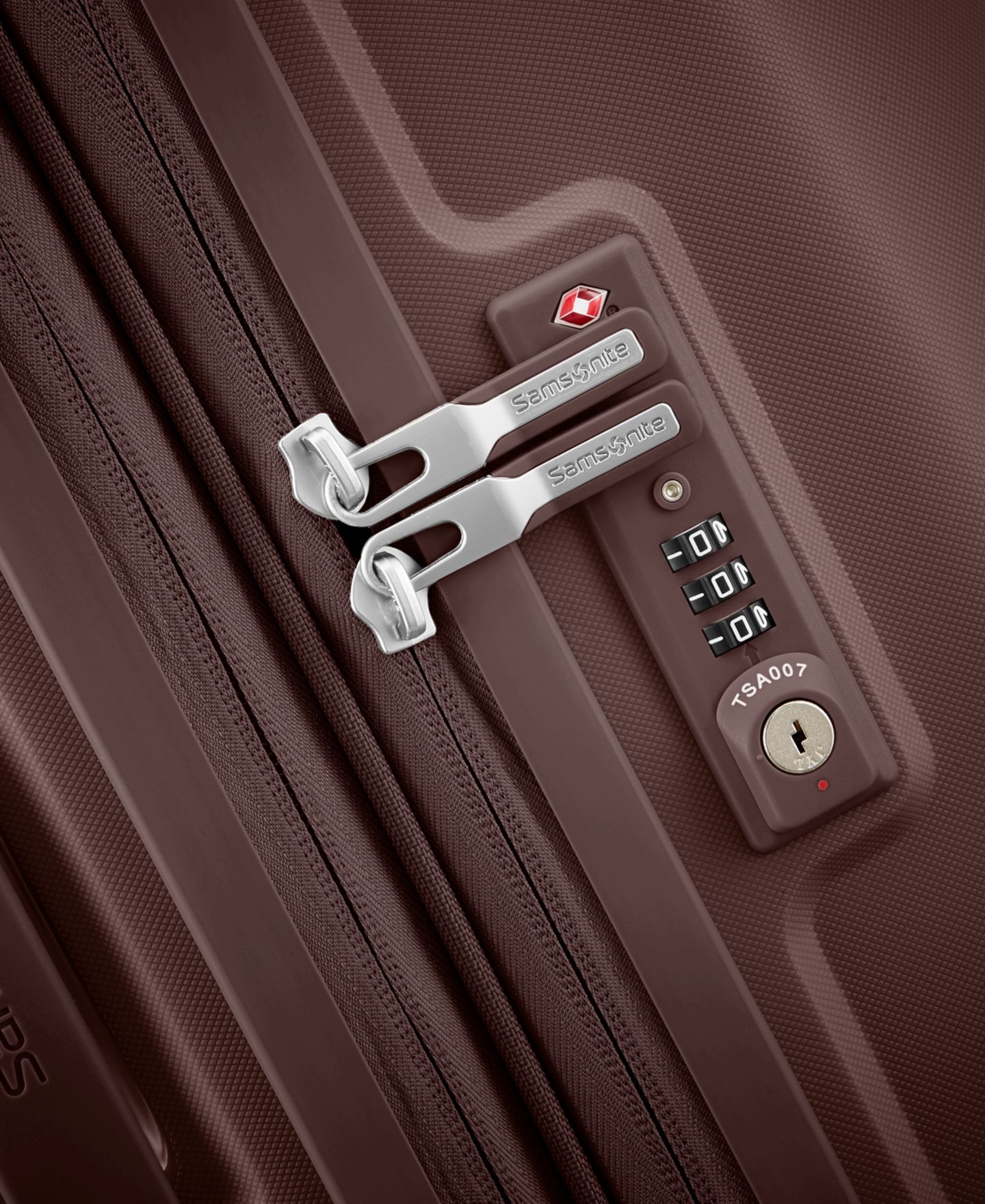 Чемодан Samsonite Outline Pro Medium Check-in Spinner, цвет: Шоколадный розовато-лиловый — фото 8