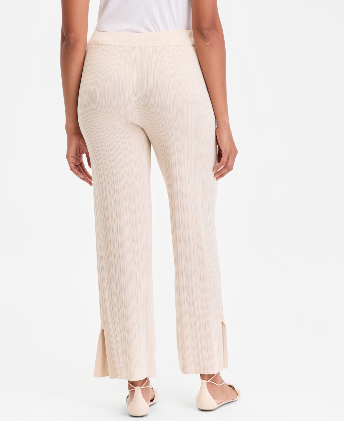 I.n.c. International Concepts Women's Rib-Knit Pull-On Pants, Macy's Exclusive