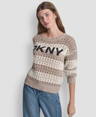 Petite Long-Sleeve Stripe Sweater