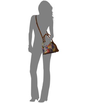 Marie Frame Painted French Hydrangeas Medium Handbag