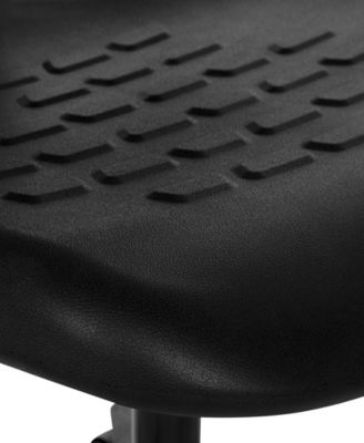 39.75" Metal Self Skinned Urethane Drafting Chair