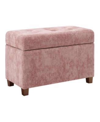 18.25" Fabric Metro Storage Ottoman