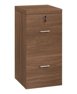 28.5" Wood Alpine 2-Drawer Vertical File Cabinet