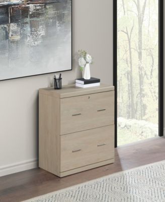 28.5" Wood Alpine 2-Drawer Lateral File Cabinet