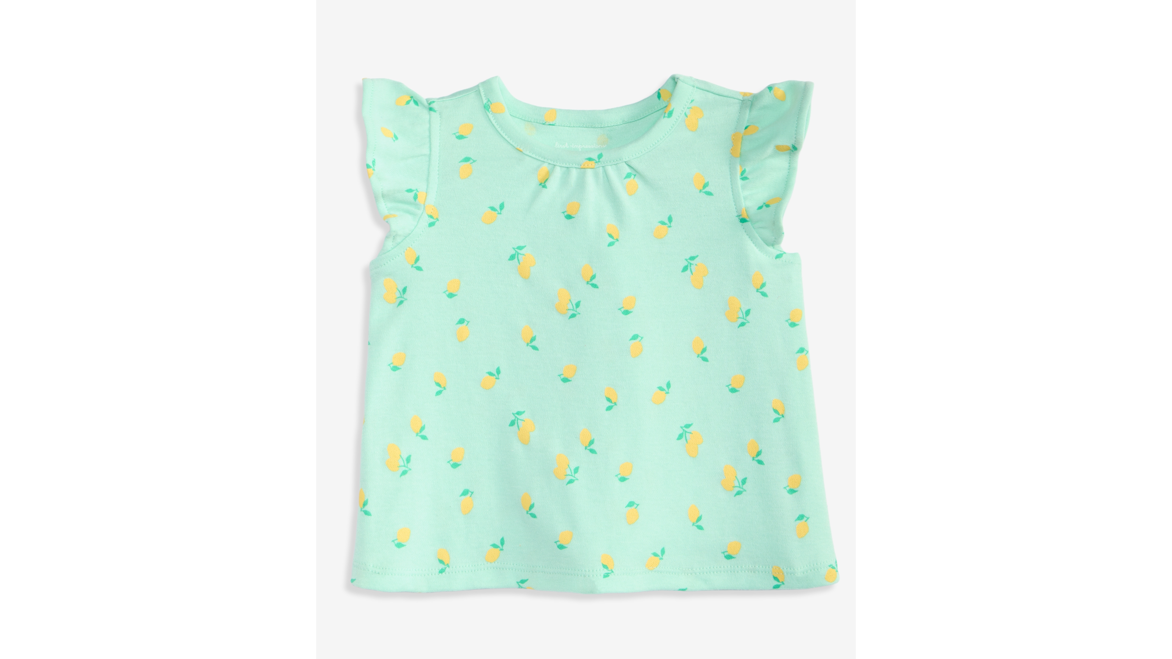 First Impressions Baby Girls' 3M-24M Mix and Match Lemon-Print Flutter-Sleeve T-Shirt