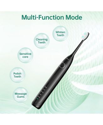 Electric Toothbrush with Travel Case, Rechargeable Sonic Toothbrush with 5 Modes, 40,000 VPM Motor, 2 Min Smart Timer, IPX7 Waterproof