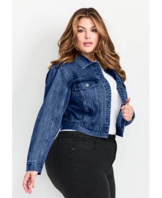 Women's Plus Size Emma Denim Cropped Jacket