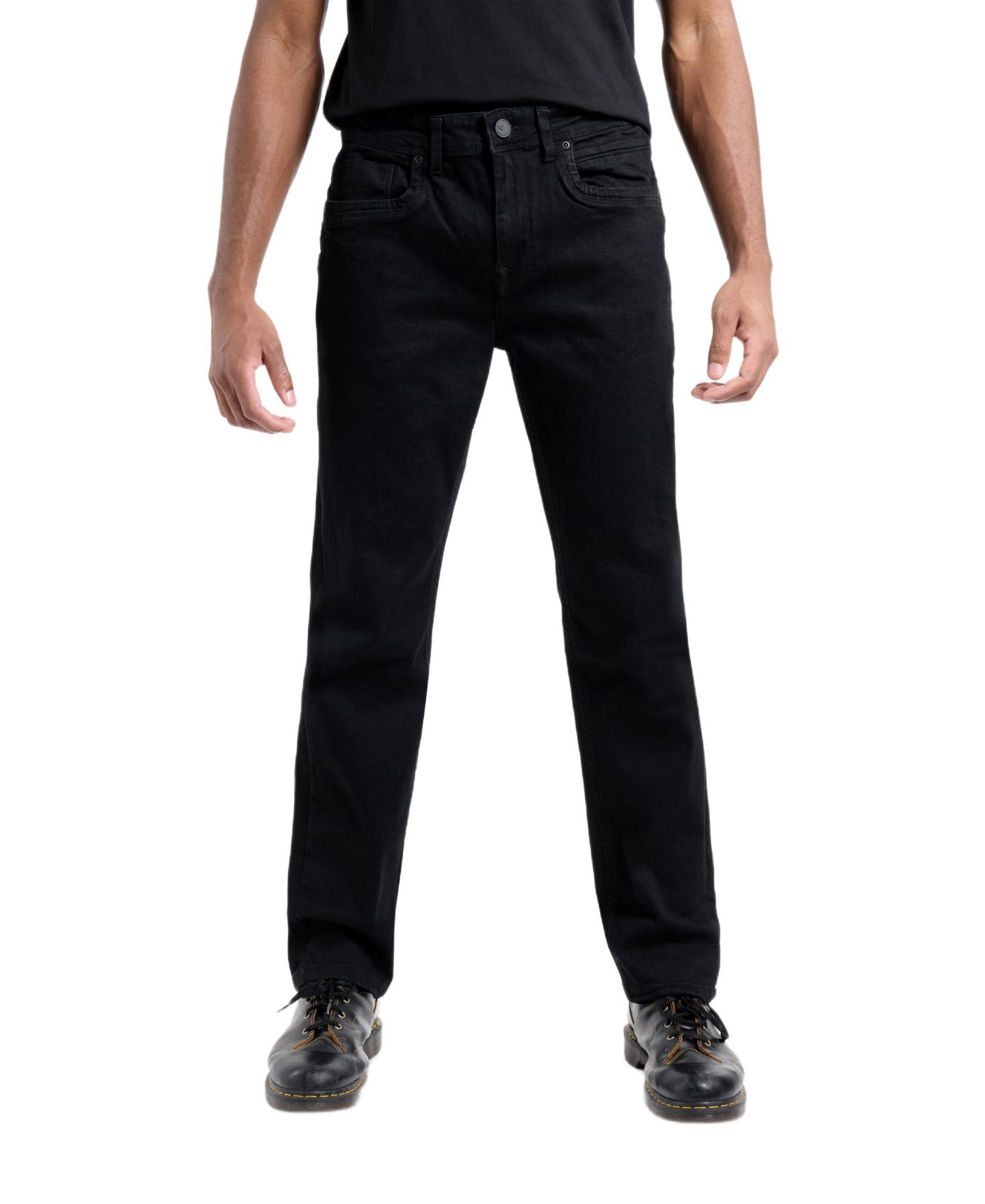 Мужские джинсы XRAY Super Soft Relaxed Slim Fit, цвет: Угольно-чёрный — фото 1
