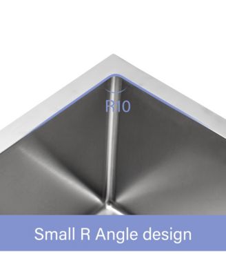 24x21x10 Inch Farmhouse Kitchen Sink 16 Gauge T304 Stainless Steel Apron Front Single Bowl